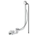 BC Designs Overflow Bath Filler - Brushed Chrome - Overflow