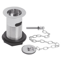 BC Designs Plugand Link Chain Basin Waste - Brushed Chrome