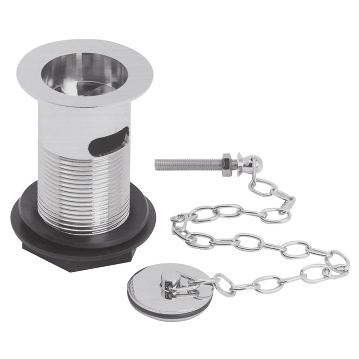 BC Designs Plugand Link Chain Basin Waste - Brushed Chrome