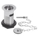 BC Designs Plugand Link Chain Basin Waste - Brushed Chrome
