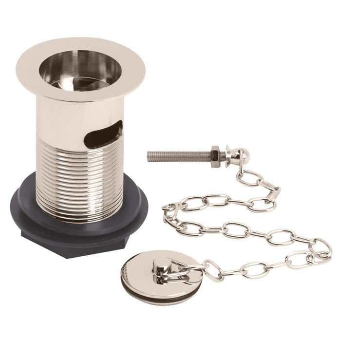 BC Designs Plugand Link Chain Basin Waste - Nickel - Basin