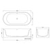 BC Designs Portman Freestanding Double Ended Bath - 1640mm