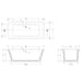 Bc Designs Senator Freestanding Double Ended Bath - 1804mm