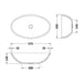 BC Designs Tasse 345mm Sit-On Countertop Basin - Polished