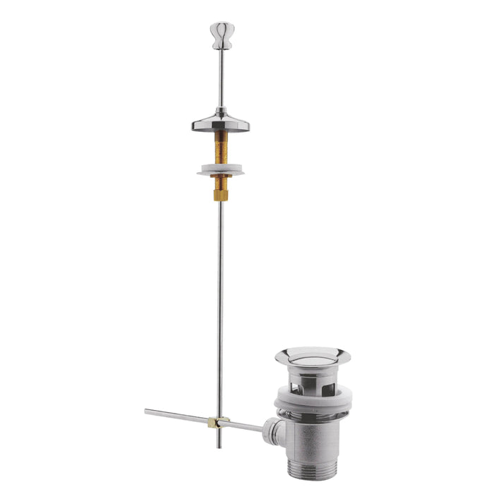 BC Designs Traditional Pull Up Basin Waste - Brushed Chrome