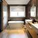 BC Designs Viado Freestanding Double Ended Bath with Waste