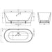 BC Designs Viado Freestanding Double Ended Bath with Waste