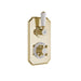 BC Designs Victrion 1Way Twin Concealed Shower Valve - Gold