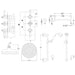 BC Designs Victrion 2 Outlet Thermostatic Concealed Shower