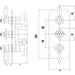BC Designs Victrion 2Way Triple Concealed Shower Valve