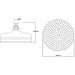 BC Designs Victrion 8 Inch Round Fixed Shower Head - Shower