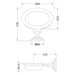 BC Designs Victrion Ceramic Soap Dish Holder - Soap Dishes