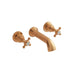 BC Designs Victrion Crosshead Basin Filler Tap with Spout