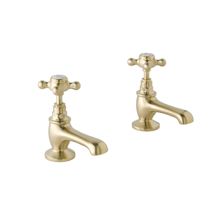 BC Designs Victrion Crosshead Basin Pillar Taps Pair