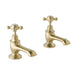 BC Designs Victrion Crosshead Bath Pillar Taps Pair