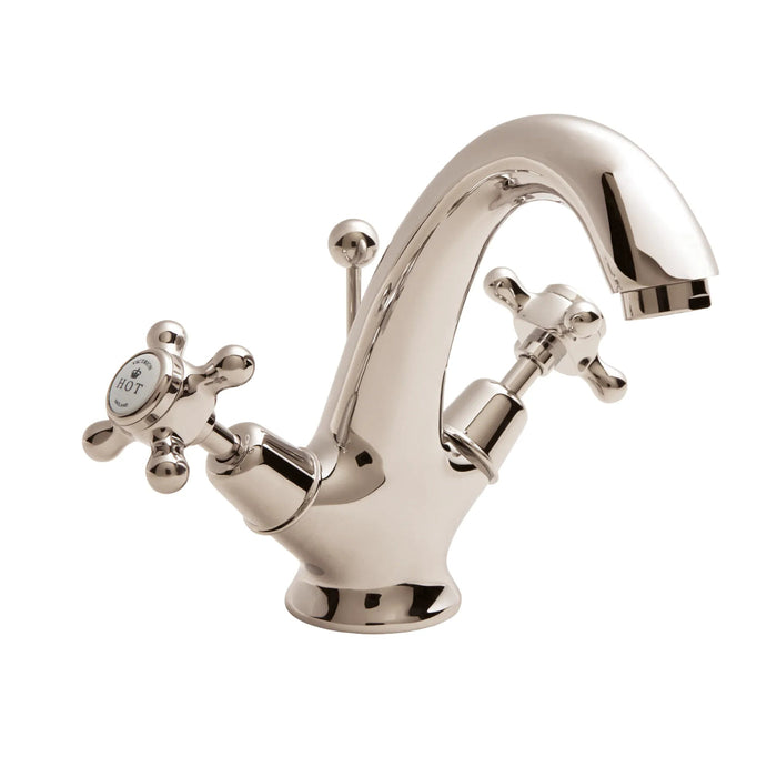 BC Designs Victrion Crosshead Mono Basin Mixer Tap - Nickel