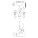 BC Designs Victrion Crosshead Wall Mounted Bath Shower