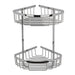 BC Designs Victrion Double Corner Shower Basket - Brushed