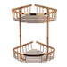 BC Designs Victrion Double Corner Shower Basket - Brushed