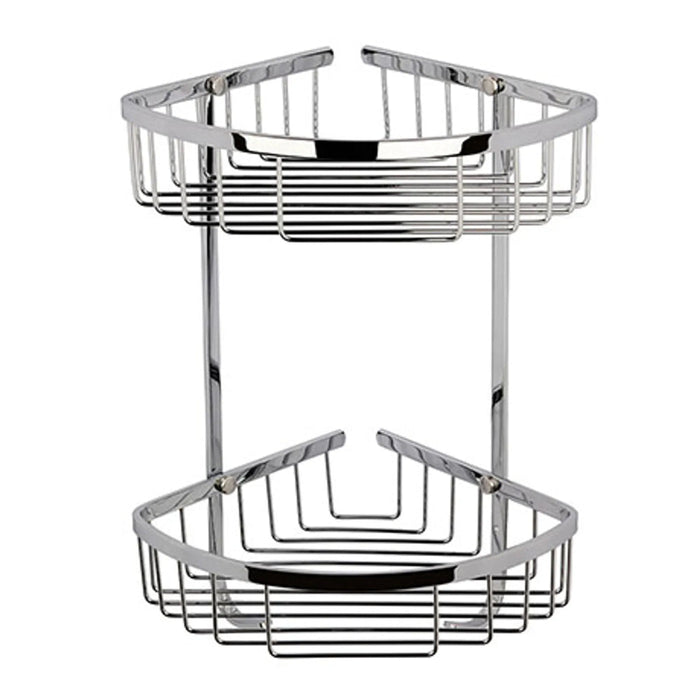 BC Designs Victrion Double Corner Shower Basket - Chrome