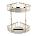 BC Designs Victrion Double Corner Shower Basket - Nickel