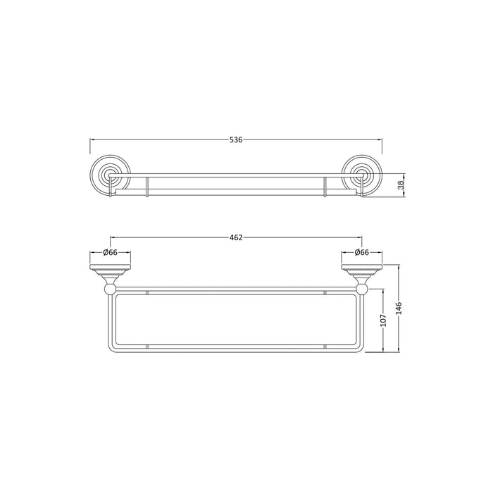 BC Designs Victrion Gallery Shelf - Shelves