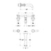 BC Designs Victrion Lever Basin Filler Tap with Spout