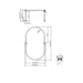 BC Designs Victrion Oval Shower Ring - Chrome - Shower