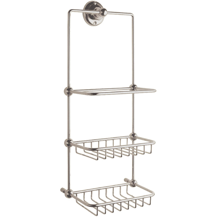 BC Designs Victrion Shower Tidy - Brushed Nickel - Shower