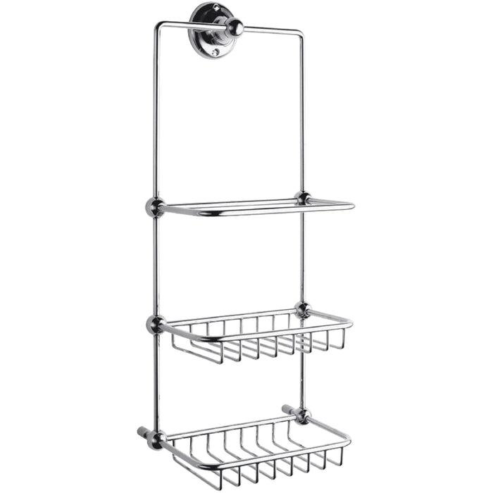 BC Designs Victrion Shower Tidy - Chrome - Shower Baskets