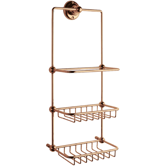 BC Designs Victrion Shower Tidy - Copper - Shower Baskets