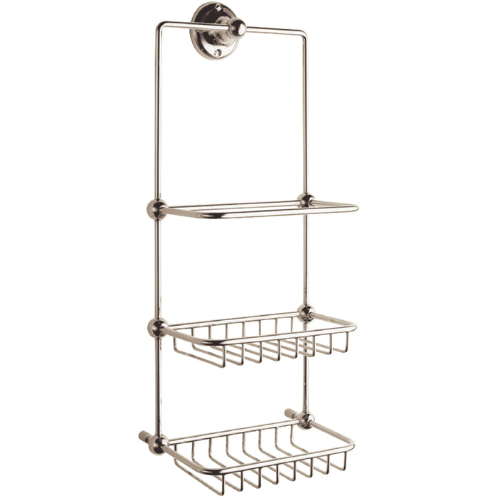 BC Designs Victrion Shower Tidy - Nickel - Shower Baskets