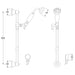 BC Designs Victrion Traditional Slide Rail Kit - Shower