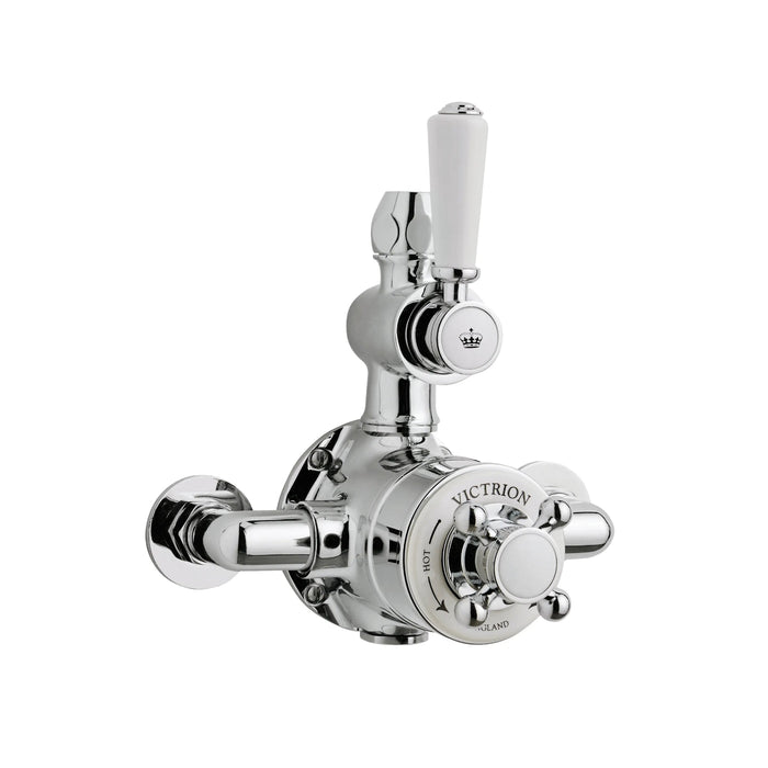 BC Designs Victrion Twin Exposed Shower Valve - Chrome