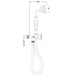 BC Designs Victrion Wall Mounted Single Function Shower Kit