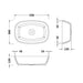 BC Designs Vive 360mm Sit-On Countertop Basin - Polished