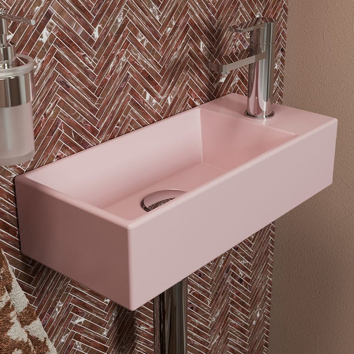 Crosswater Beck Cloakroom Wall Hung Basin With Waste - 1 Tap Hole