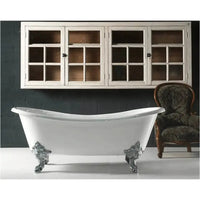 Biarritz Double Ended Roll Top Freestanding Cast Iron Bath -