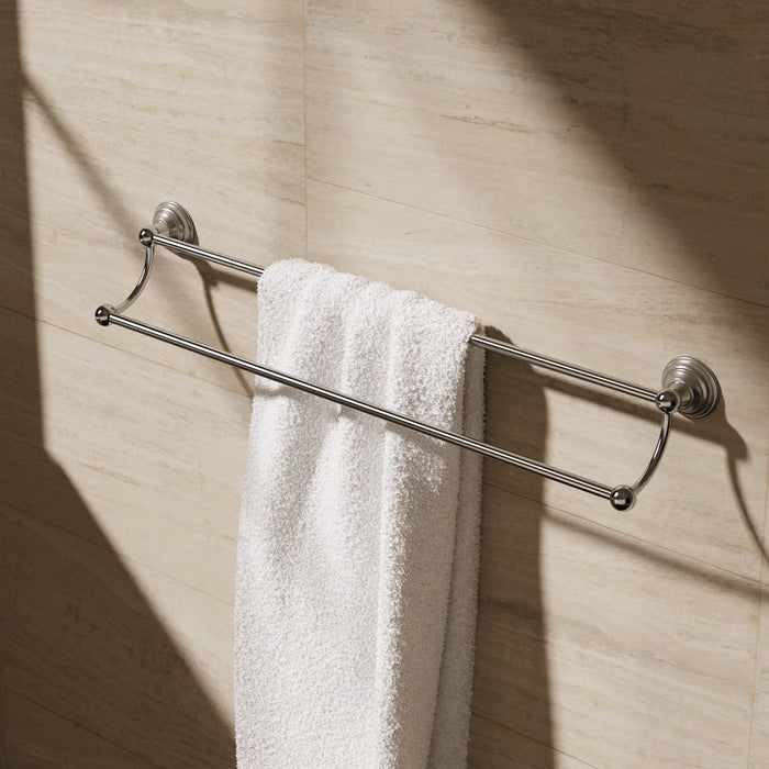 Crosswater Belgravia Double Towel Rail - 600mm Long