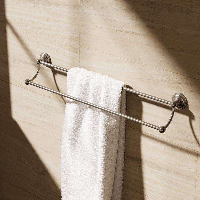 Crosswater Belgravia Double Towel Rail - 600mm Long