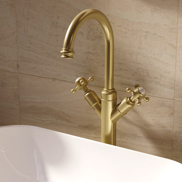 Crosswater Belgravia Deck Mounted Tall Basin Mixer Tap