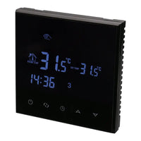 Black Touchscreen Programmable Thermostat