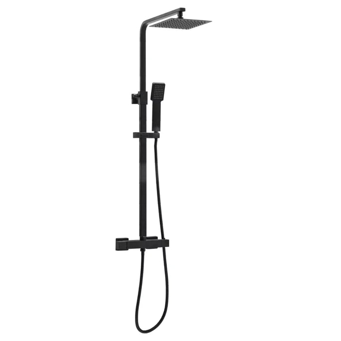 Scudo Elliot Square Thermostatic Rigid Riser Mixer Shower inc. Easy Fix Kit
