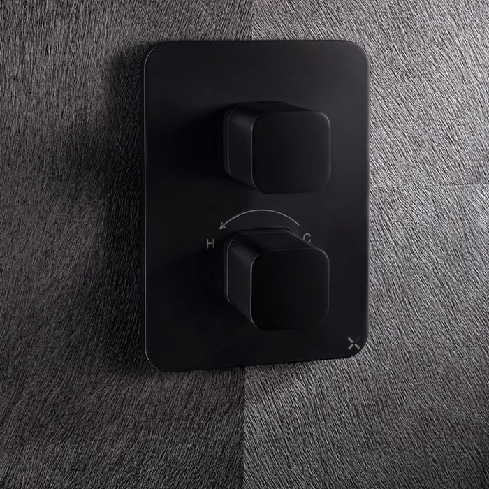 Crosswater Atoll/ Glide II & Marvel 2 Outlet Thermostatic Shower Valve With Crossbox