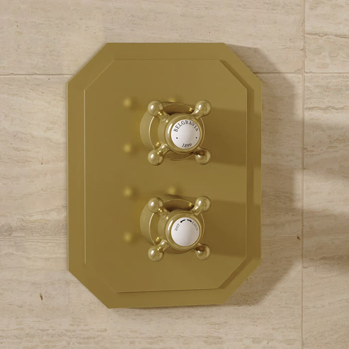 Crosswater Belgravia Multi-Flow 2 Outlet Thermostatic Concealed Shower Valve With Crossbox