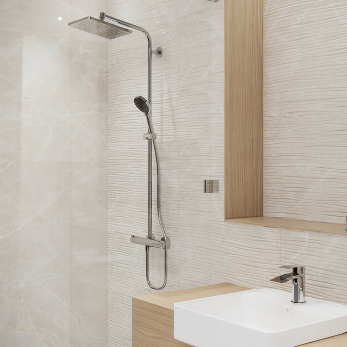 Boscaro Sand Glossy Ceramic Wall Tile