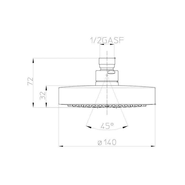 Bossini Dynamic Shower Head - Chrome Components,Clearance