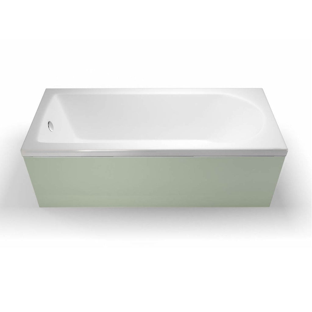 Britton Cleargreen Reuse Single Ended Bath - No TH - Gloss