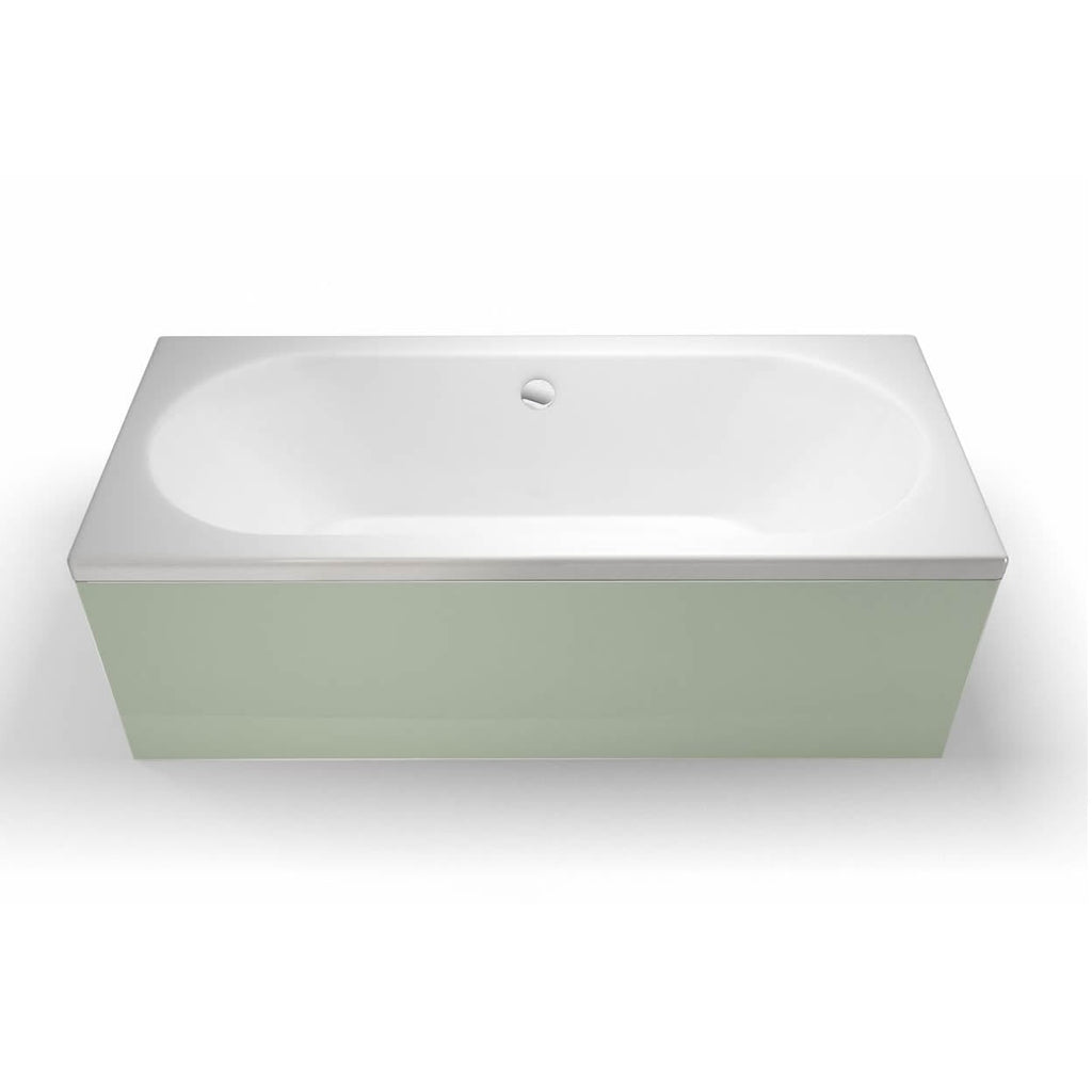 Britton Cleargreen Verde Double Ended Bath - No TH - Gloss