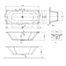 Britton Cleargreen Verde Double Ended Bath - No TH - Gloss